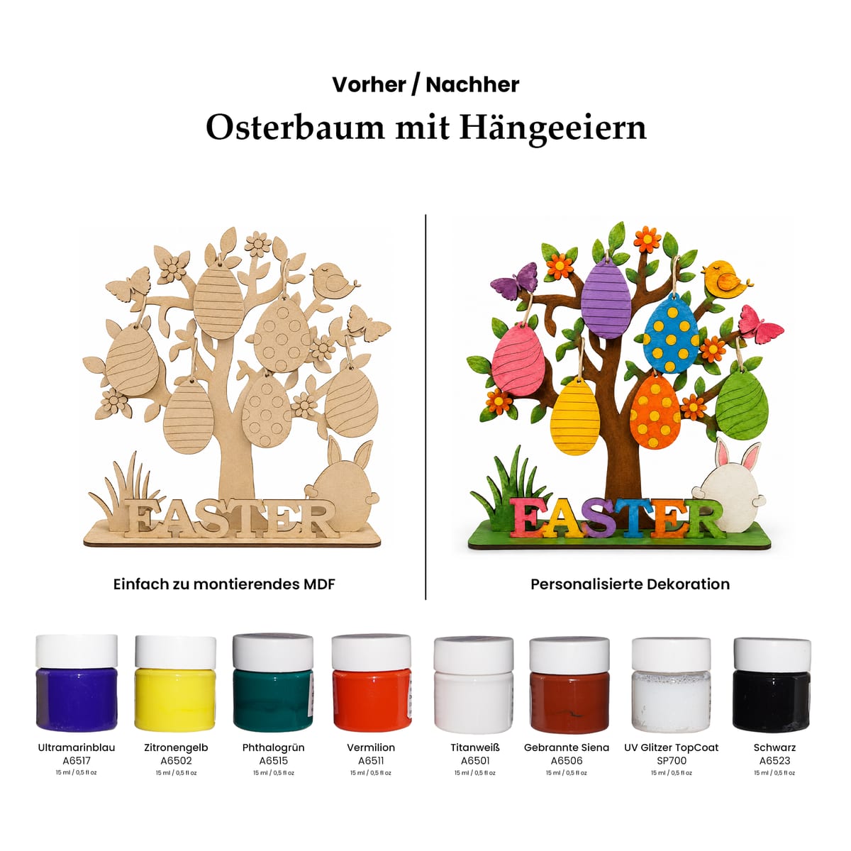 Osterbaum mit Hängeeiern