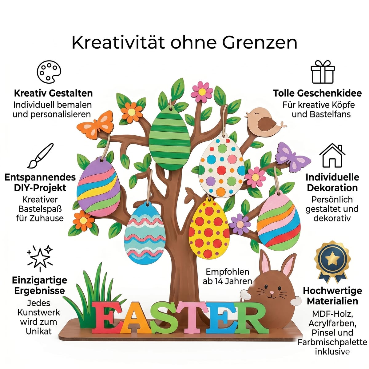 Osterbaum mit Hängeeiern - 6