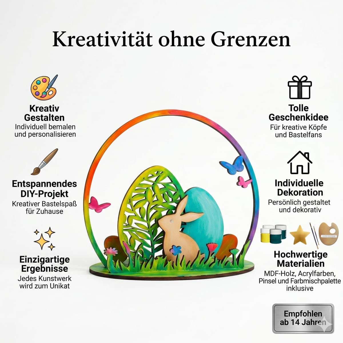 Osterhase im Frühlingsbogen - 6