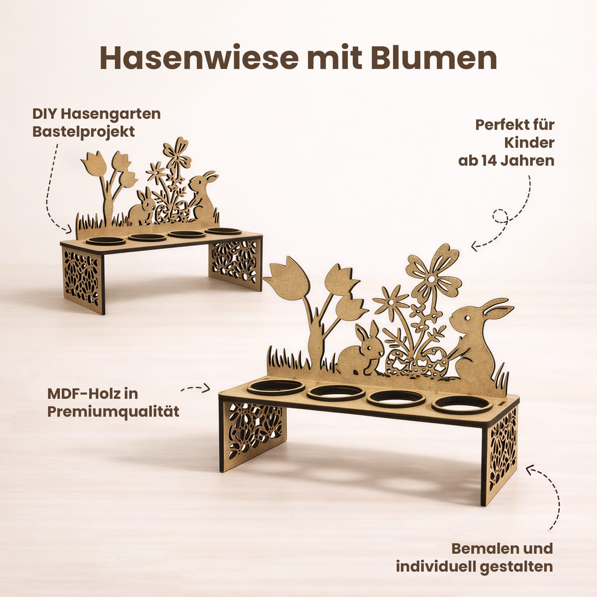 Hasenwiese mit Blumen - 9