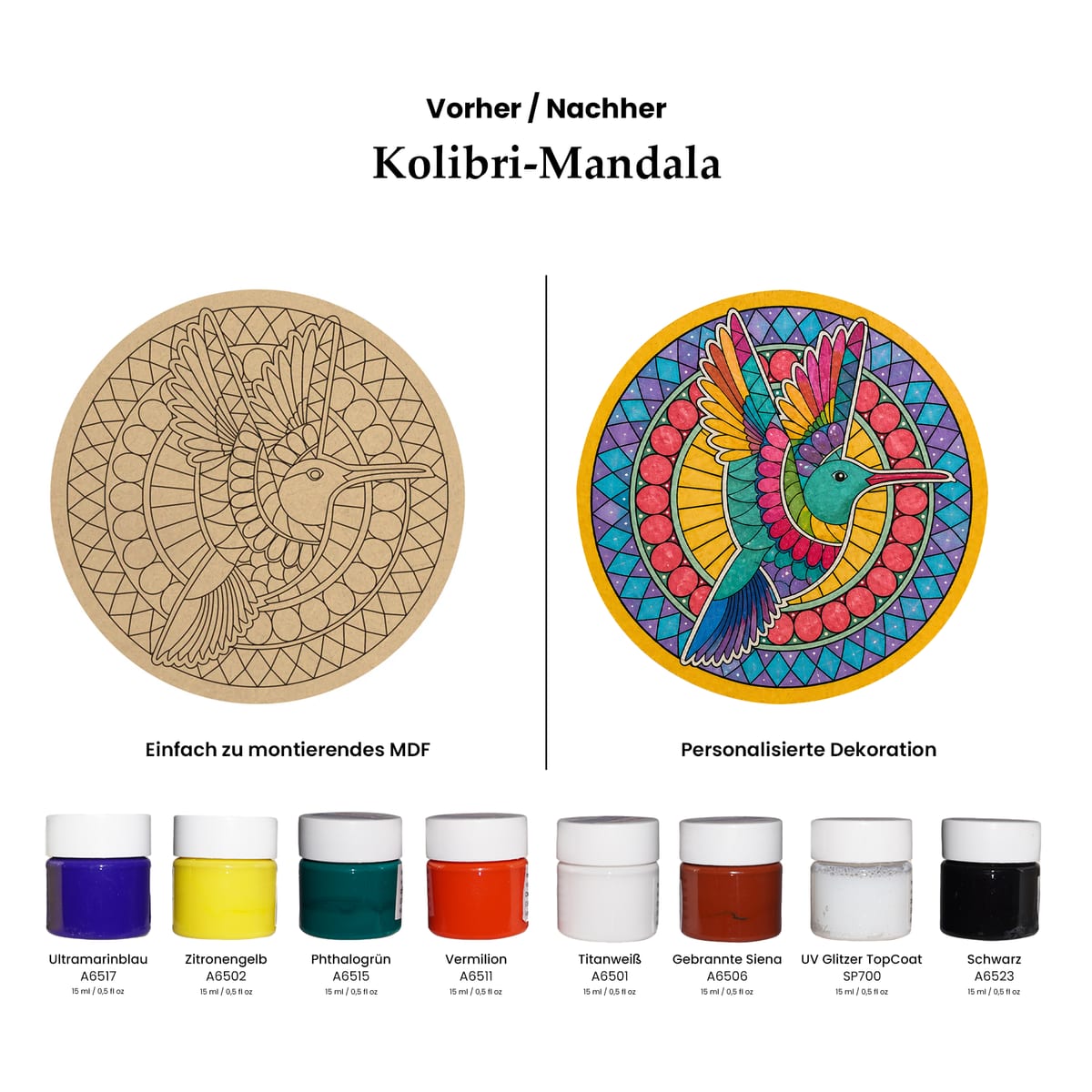 Kolibri im Mandala