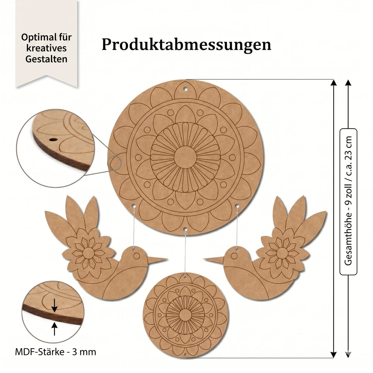 Vogelpaar im Mandala - 7