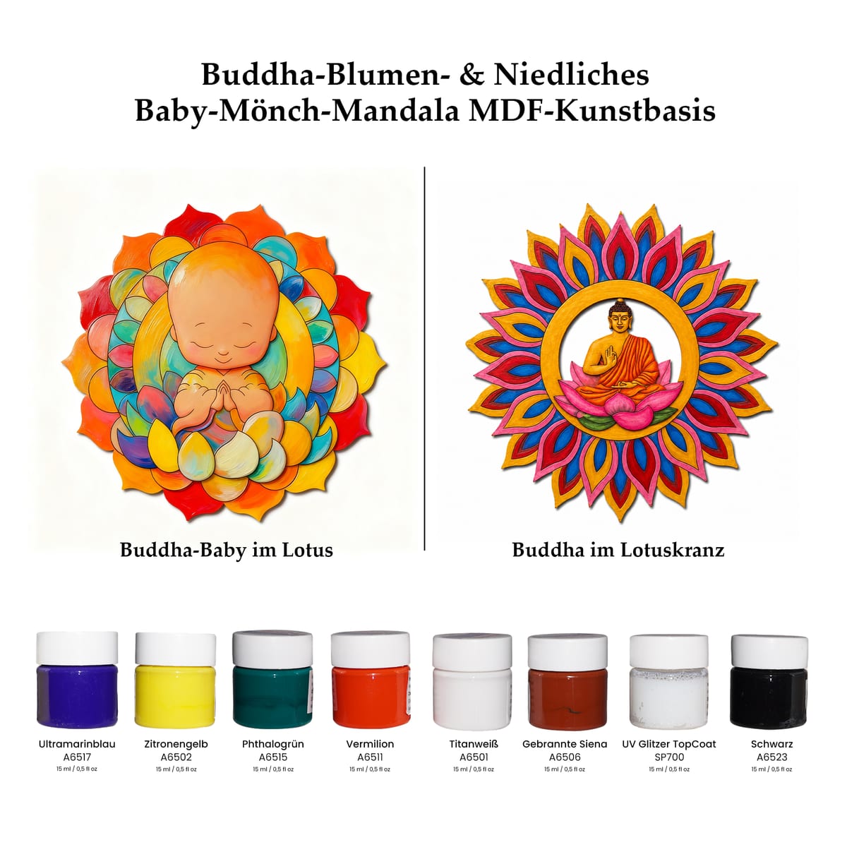 Buddha-Baby im Lotus