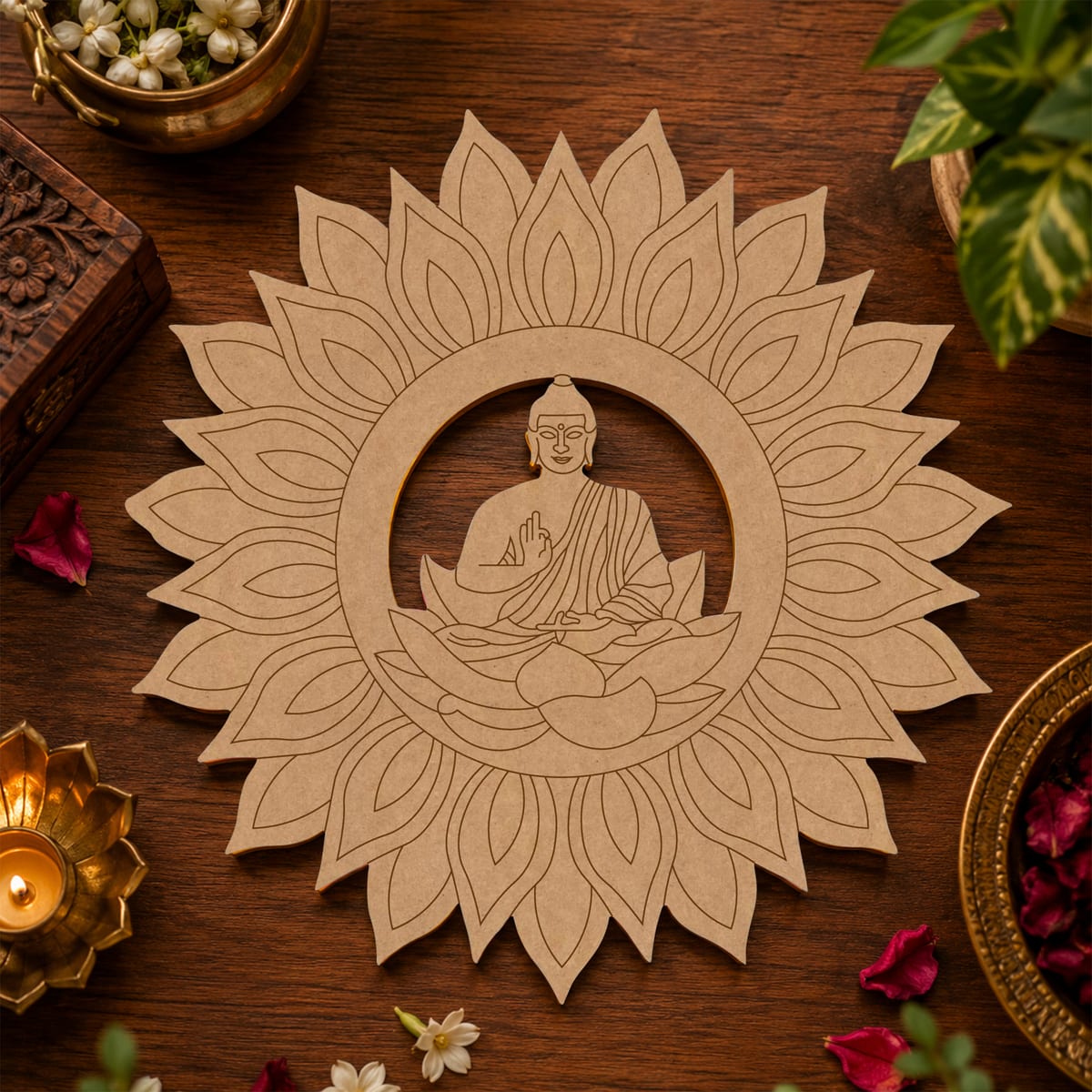 Buddha-Baby im Lotus - 8